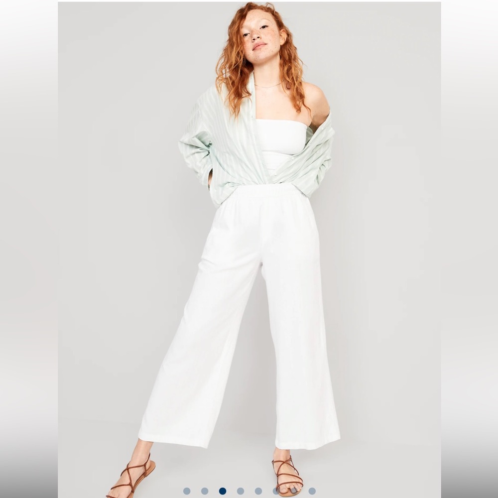 Old Navy High-Waisted Linen-Blend Wide-Leg
Pants